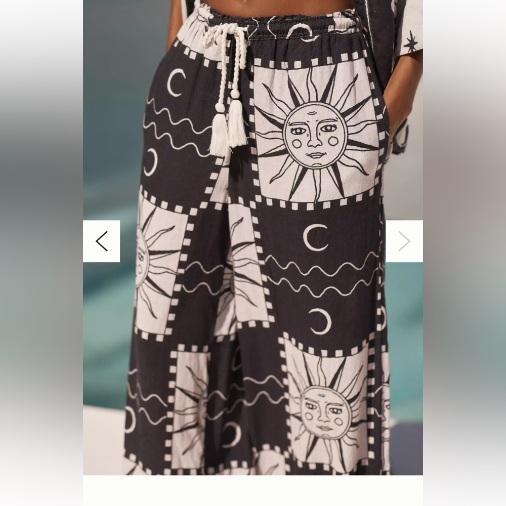 Anthropologie Migne Indigo Celestial Sun & Moon Wide Leg Pants NWT Size M
Boho - Picture 6 of 9